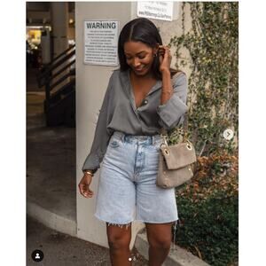 NWT Zara Denim Light wash Shorts Size 4